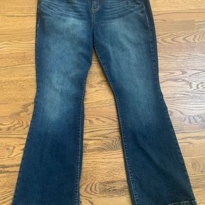 Medium dark blue jeans